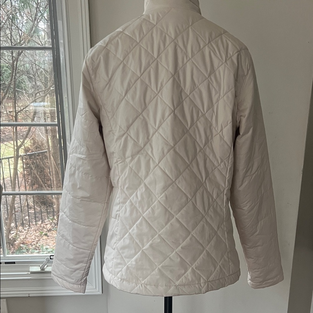 Like🆕 COLUMBIA Light Cream Quilted Jacket size M - Picture 2 of 6